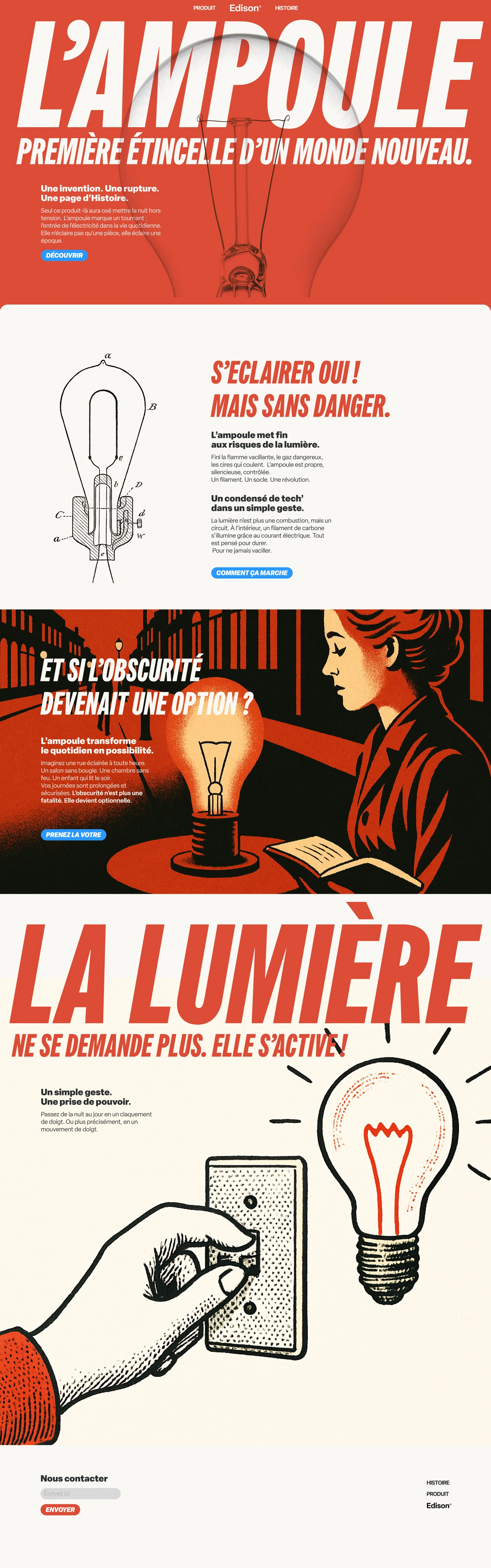 EDISON — Page d’accueil